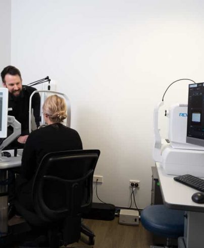 Eye Doctor Examine The Patient — Ophthalmologist In Southport, QLD